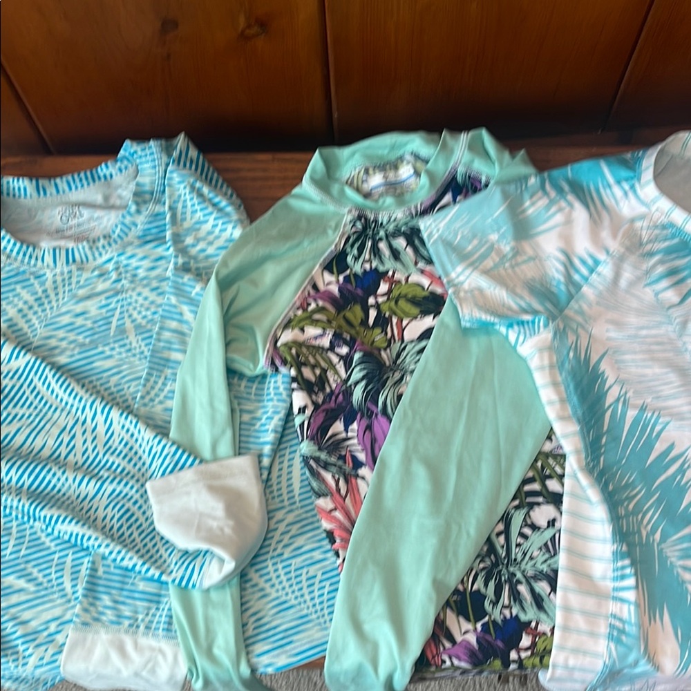 Girls Print Rash Guards